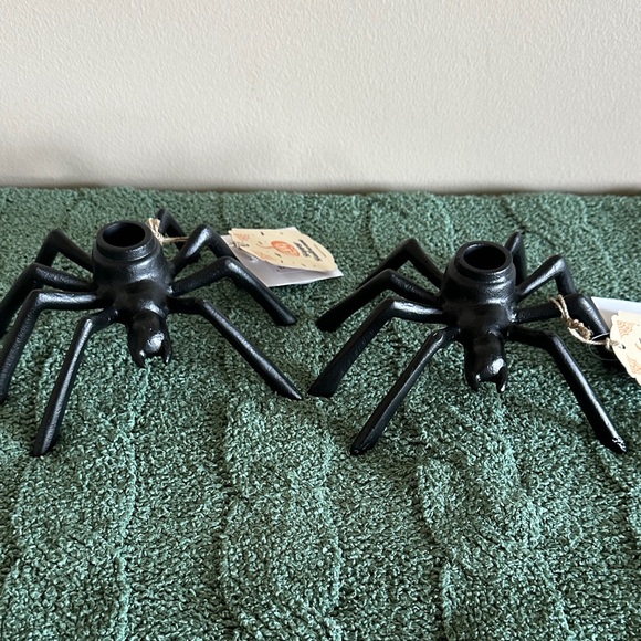 Made in India Black Metal Spiders